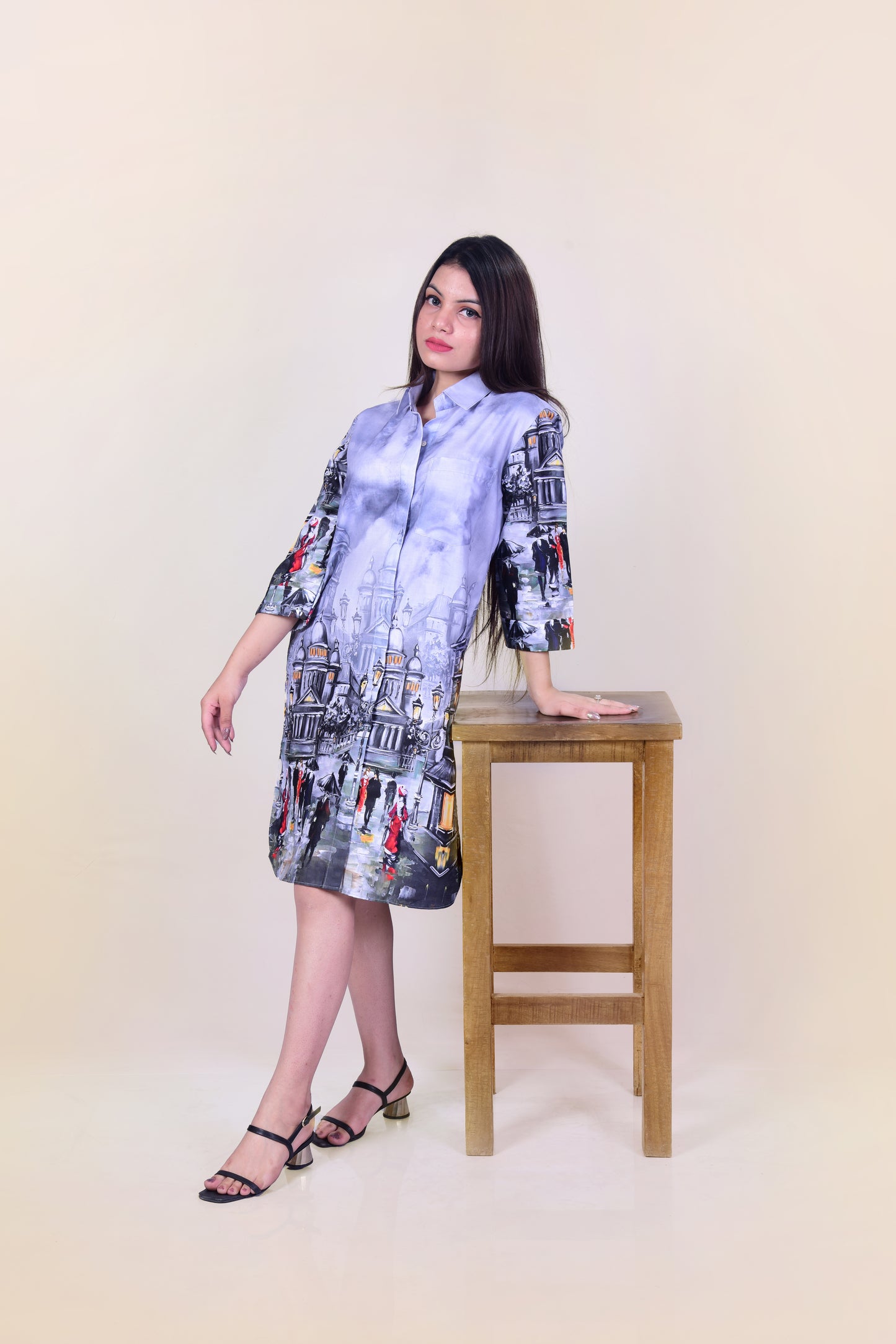 Urban Drizzle Shirt Dress