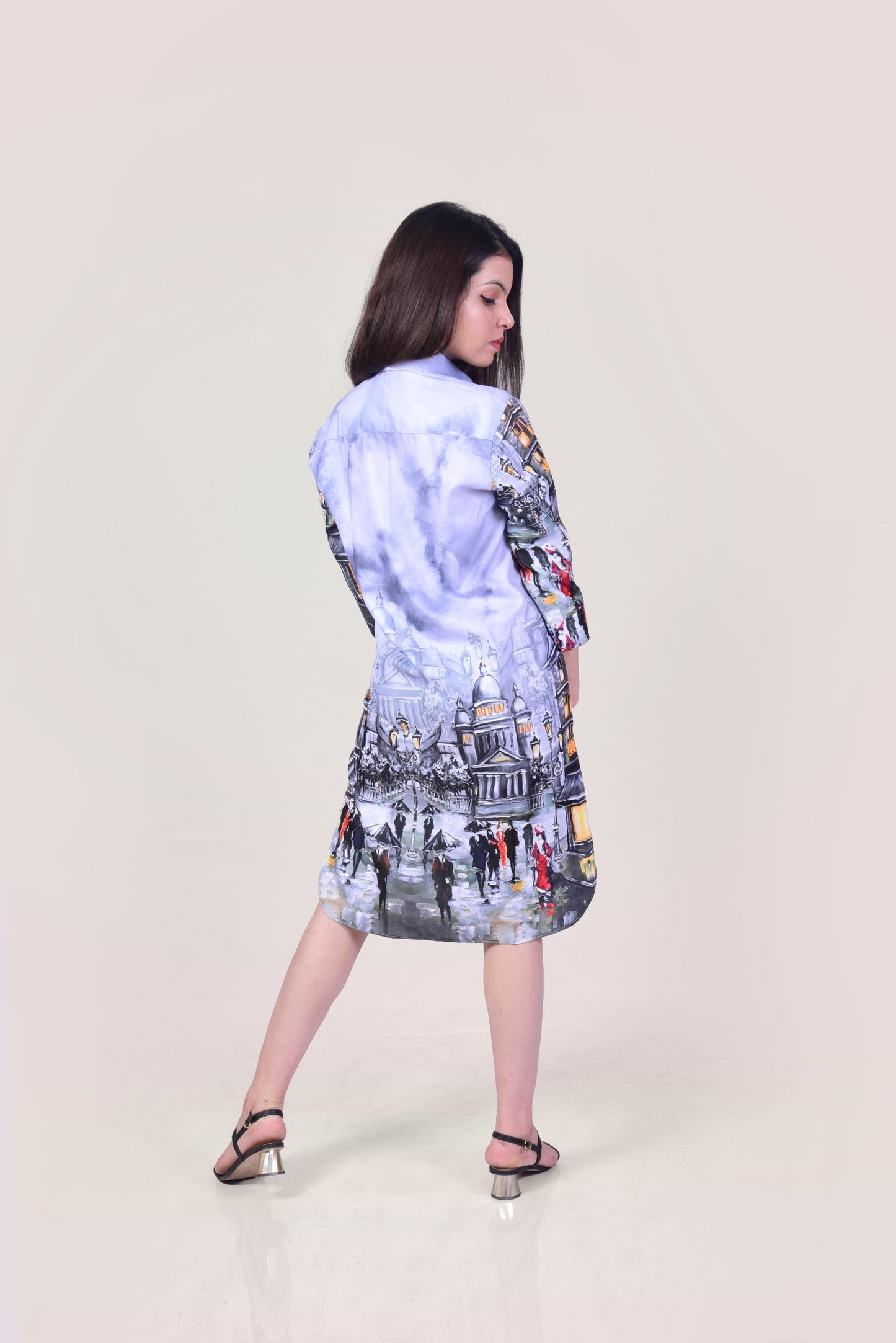 Urban Drizzle Shirt Dress