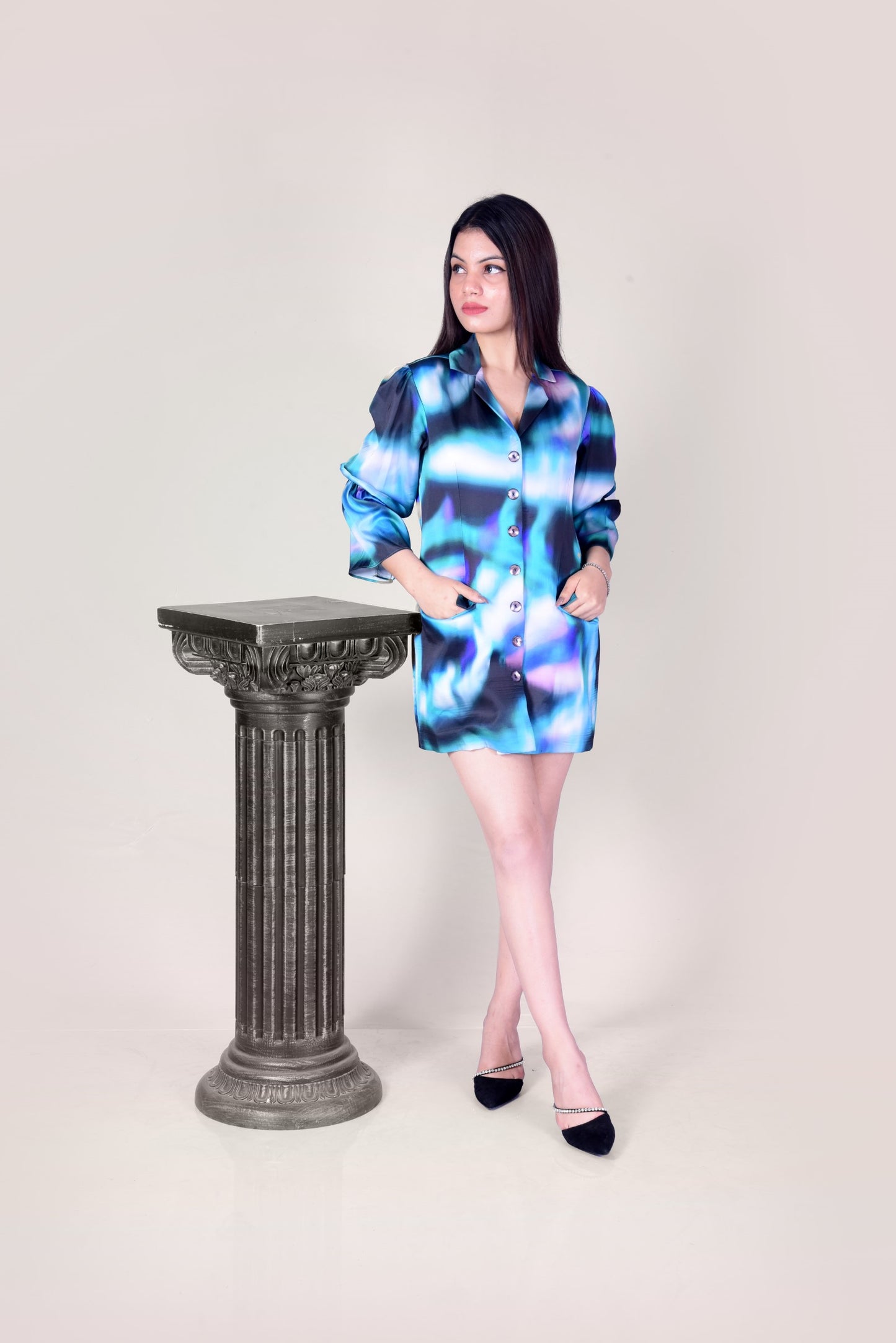 Twilight Azure Blazer Dress