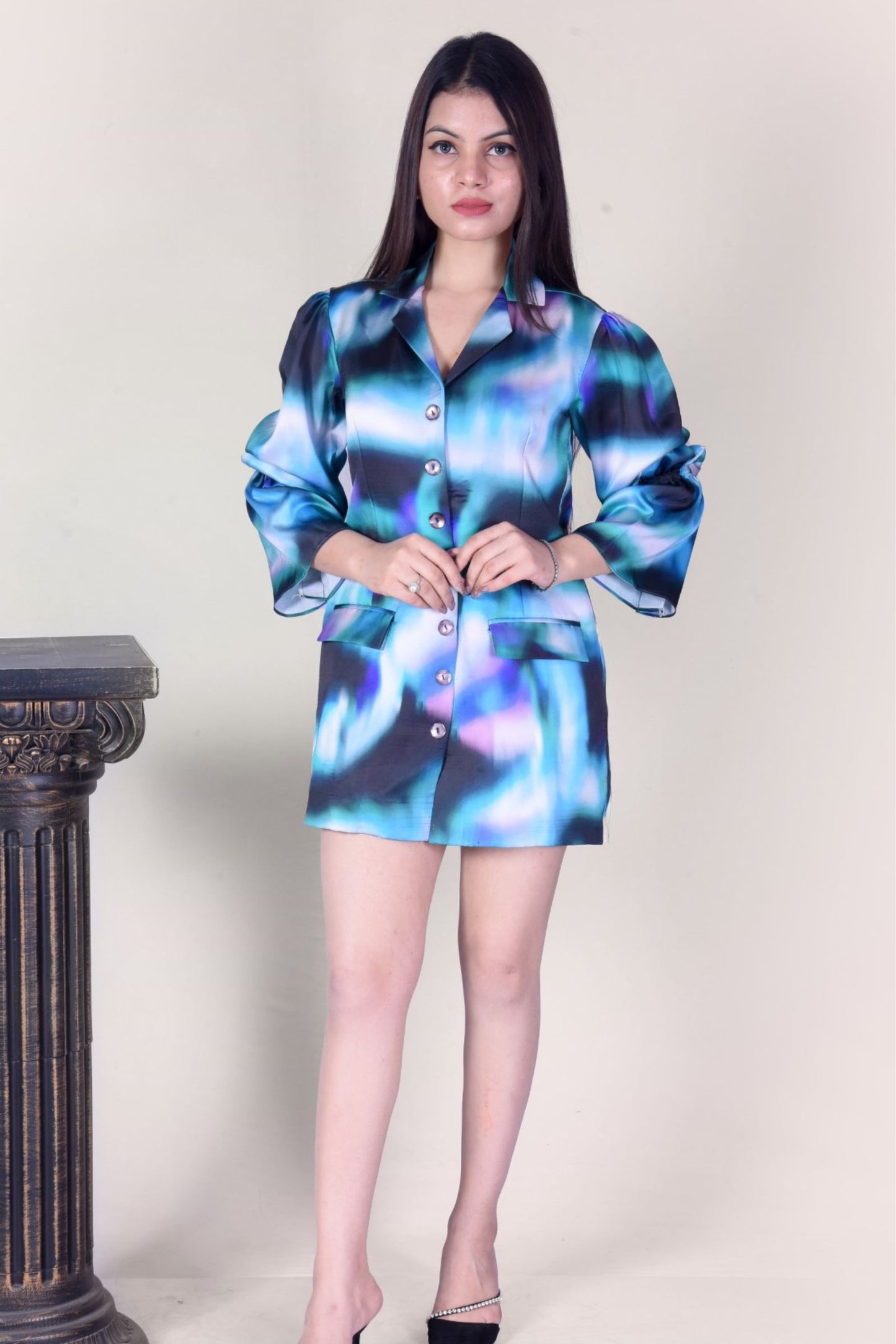 Twilight Azure Blazer Dress