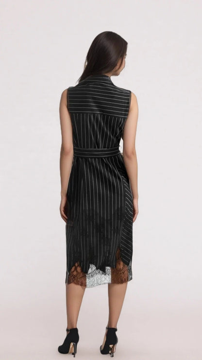 Striped Wrap Dress
