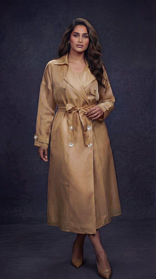 The Golden Hour Trench Dress