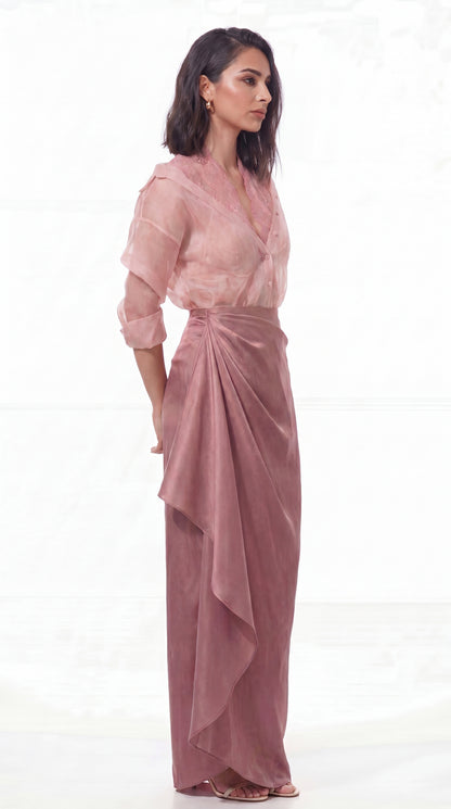 Blush Veil Co-ord Set
