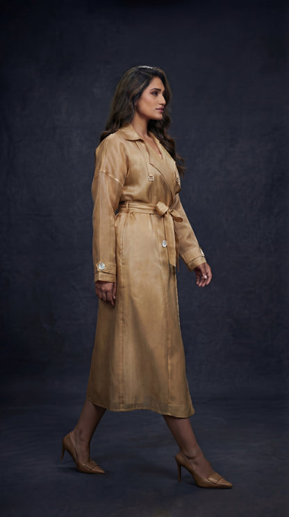 The Golden Hour Trench Dress