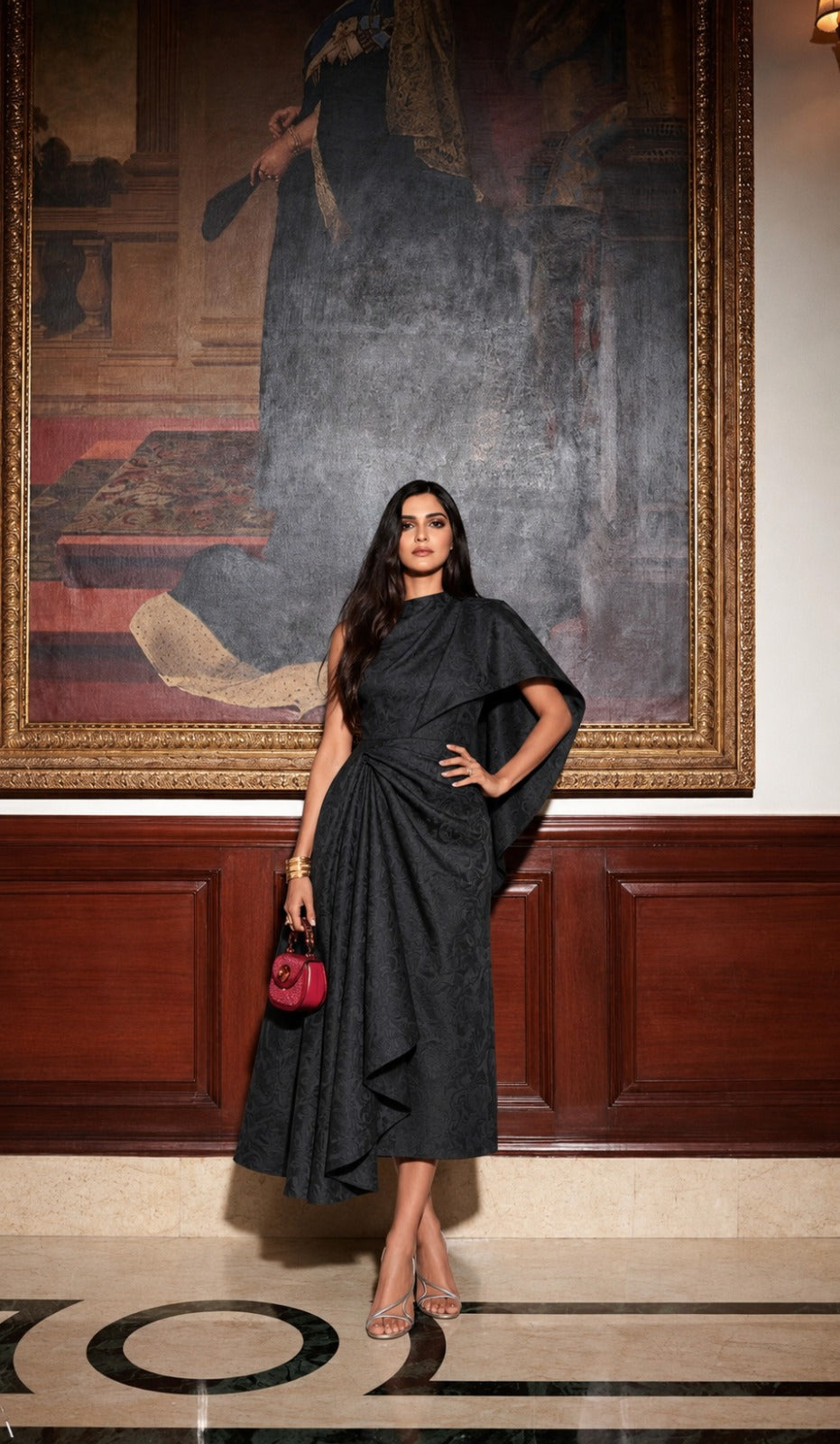 Raven Cascade Dress
