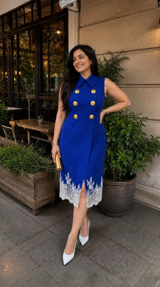 Azure Chantilly Dress