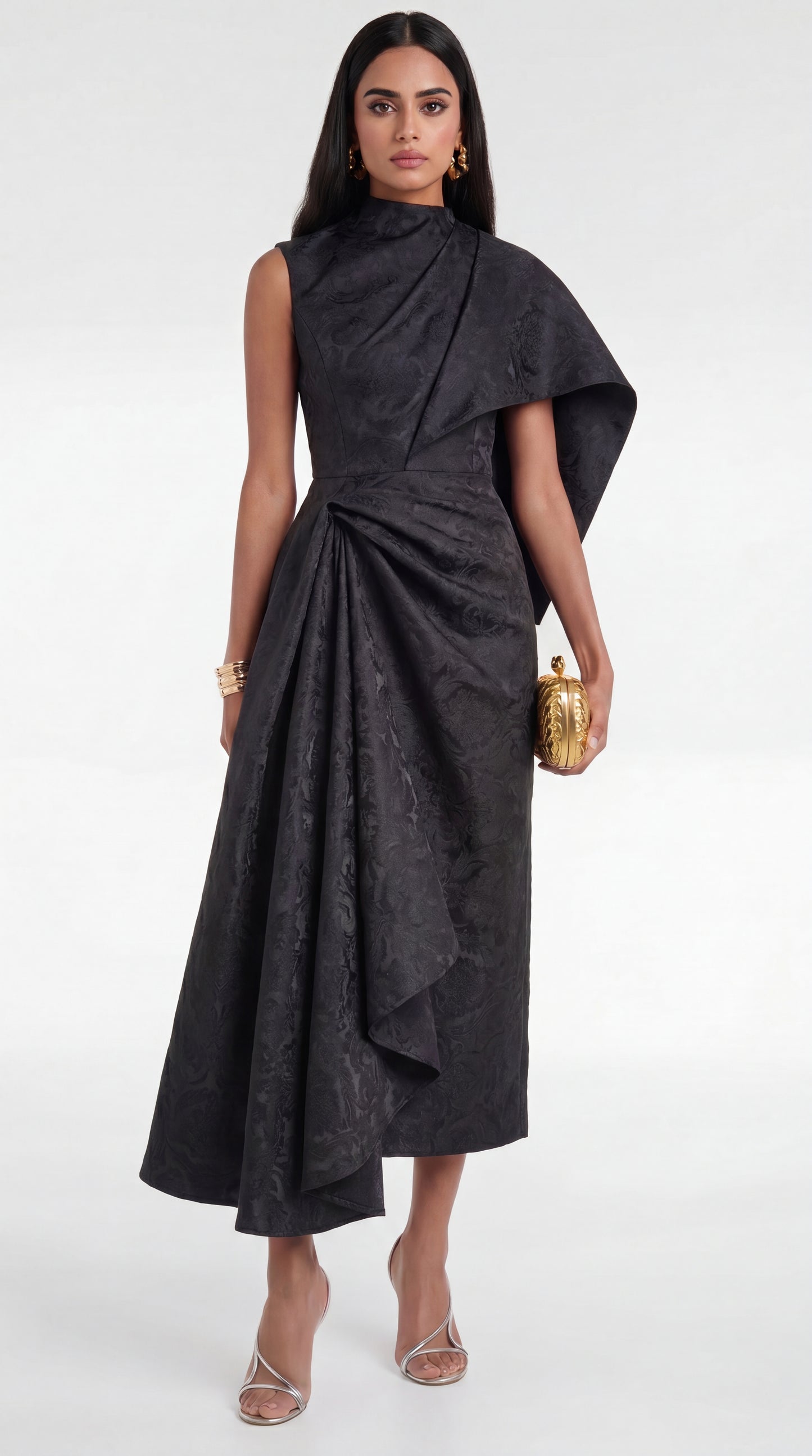 Raven Cascade Dress