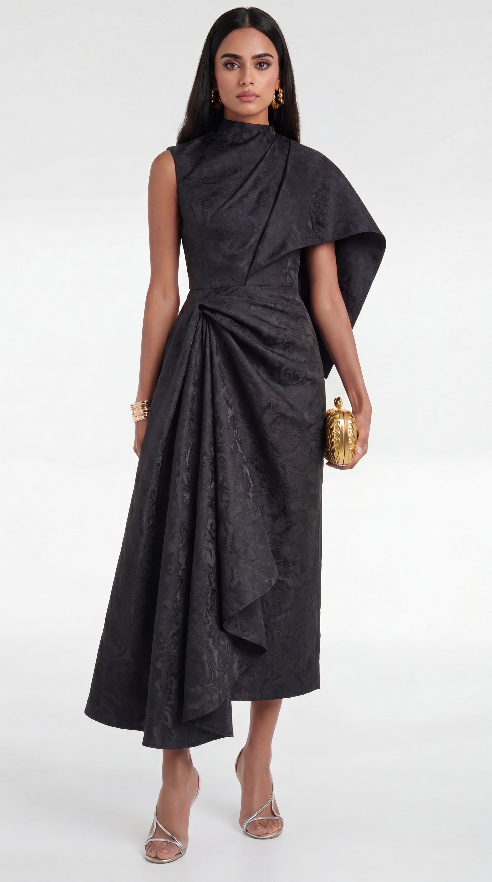 Raven Cascade Dress