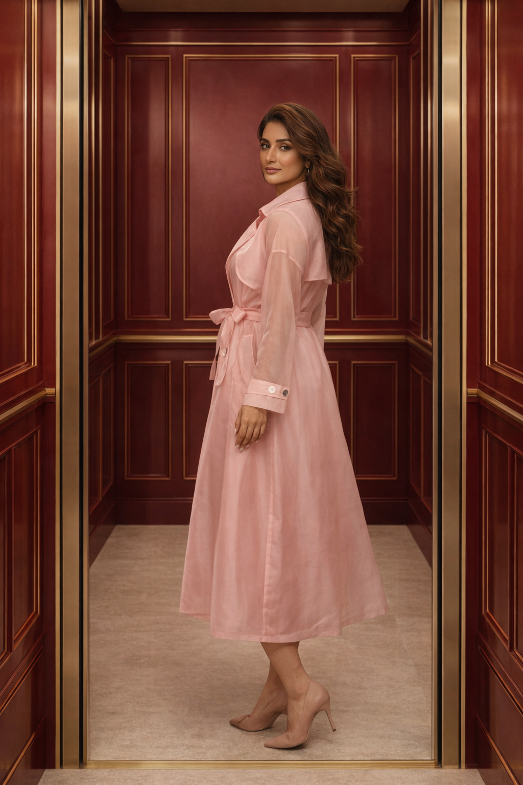 Trench Wrap Dress